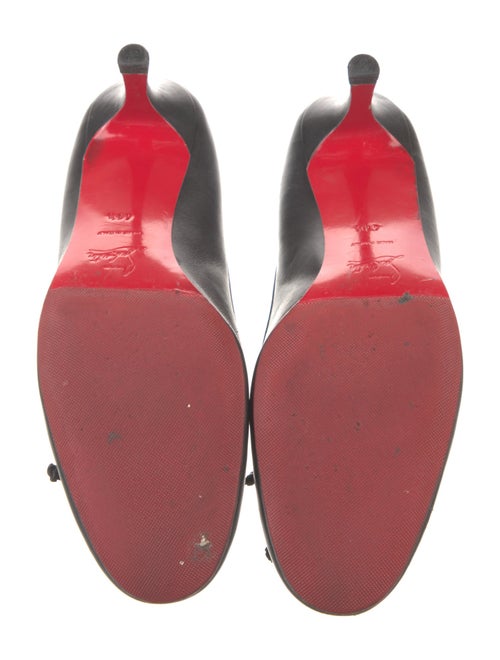 Christian Louboutin Leather Bow Accents Pumps