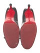 Christian Louboutin Leather Bow Accents Pumps