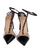 Christian Louboutin Spike Accents Leather T-Strap Pumps