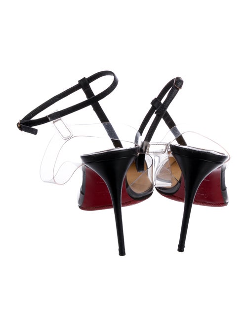 Christian Louboutin Spike Accents Leather T-Strap Pumps