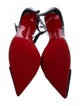 Christian Louboutin Spike Accents Leather T-Strap Pumps