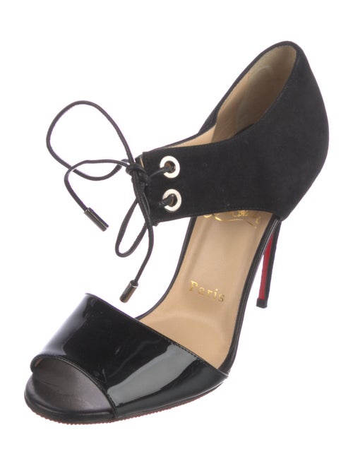 Christian Louboutin Suede T-Strap Pumps