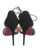 Christian Louboutin Suede T-Strap Pumps