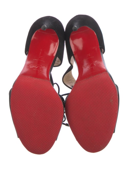 Christian Louboutin Suede T-Strap Pumps