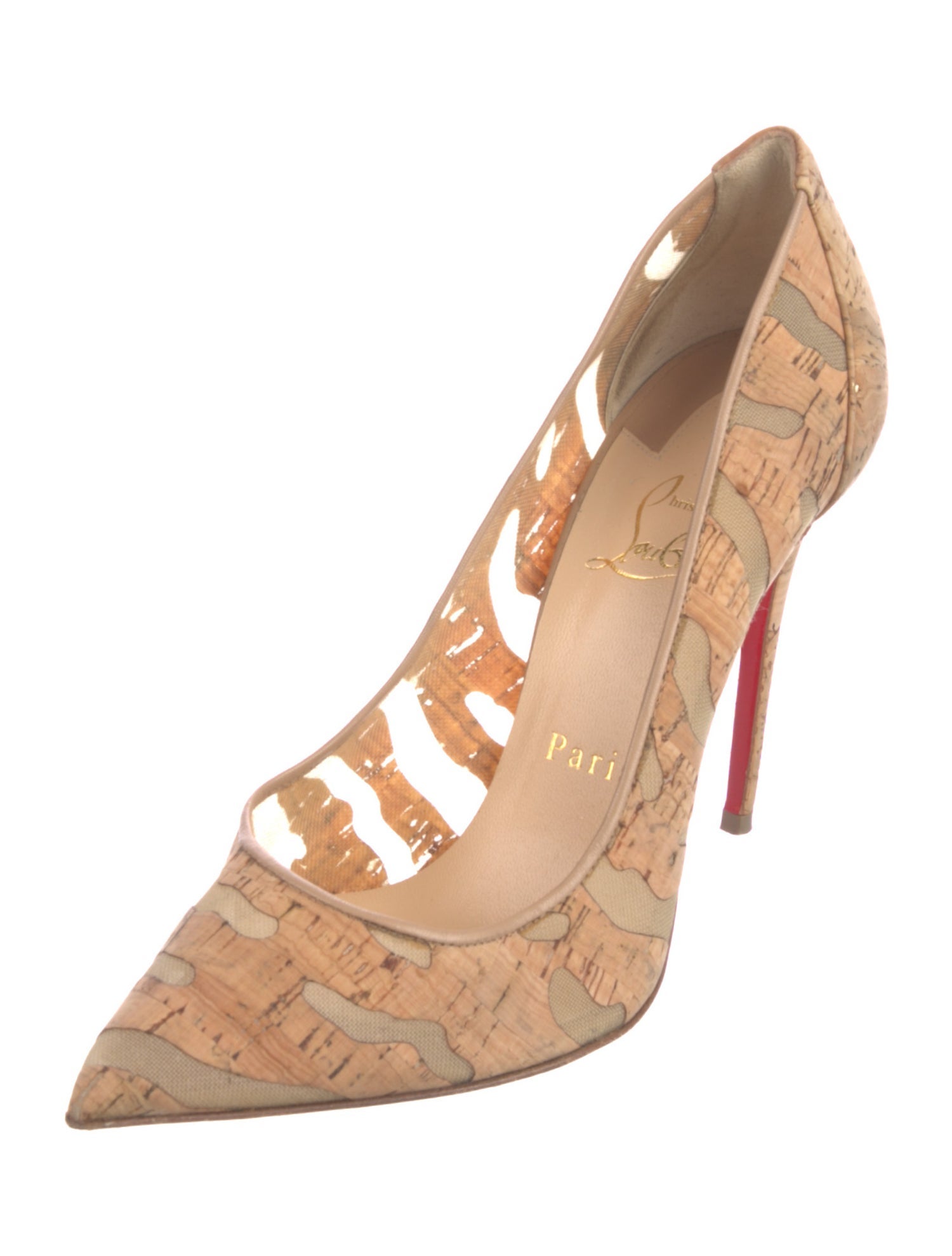 Christian Louboutin Mesh Accents Pumps
