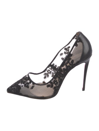 Christian Louboutin Lace Lace Pattern Pumps