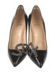Christian Louboutin Patent Leather Glitter Accents Pumps