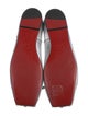 Christian Louboutin Leather Bow Accents Ballet Flats