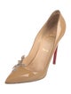 Christian Louboutin Patent Leather Crystal Embellishments Pumps