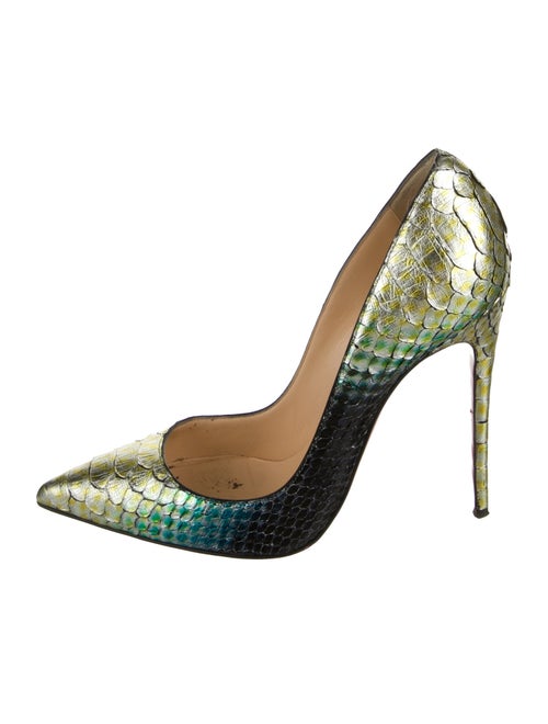 Christian Louboutin Snakeskin Animal Print Pumps