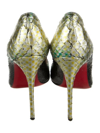 Christian Louboutin Snakeskin Animal Print Pumps