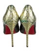 Christian Louboutin Snakeskin Animal Print Pumps