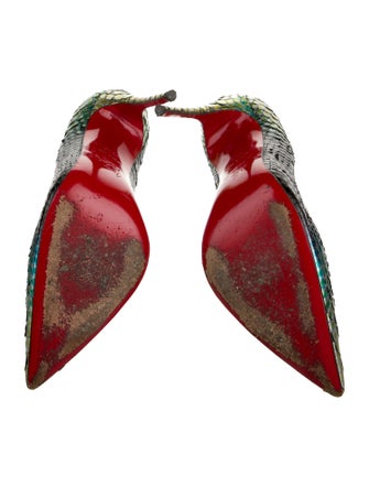 Christian Louboutin Snakeskin Animal Print Pumps