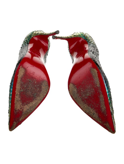 Christian Louboutin Snakeskin Animal Print Pumps