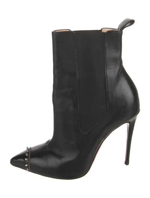 Christian Louboutin Spike Accents Leather Chelsea Boots