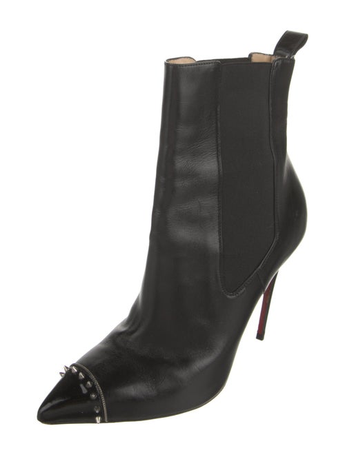 Christian Louboutin Spike Accents Leather Chelsea Boots