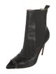Christian Louboutin Spike Accents Leather Chelsea Boots