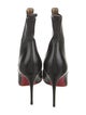 Christian Louboutin Spike Accents Leather Chelsea Boots