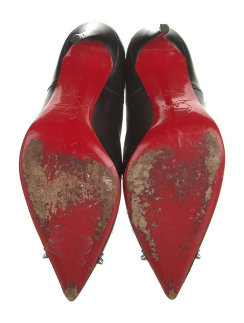 Christian Louboutin Spike Accents Leather Chelsea Boots