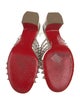 Christian Louboutin Spike Accents Leather Slides