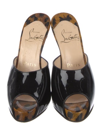 Christian Louboutin Patent Leather Mules