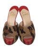 Christian Louboutin Ponyhair Animal Print Mules