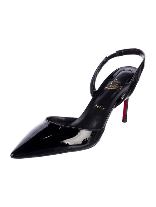 Christian Louboutin Patent Leather Slingback Pumps