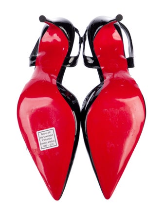 Christian Louboutin Patent Leather Slingback Pumps