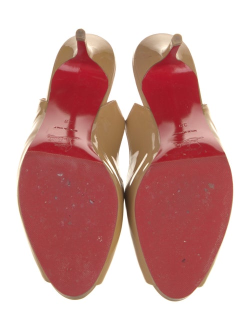 Christian Louboutin Patent Leather Slingback Pumps