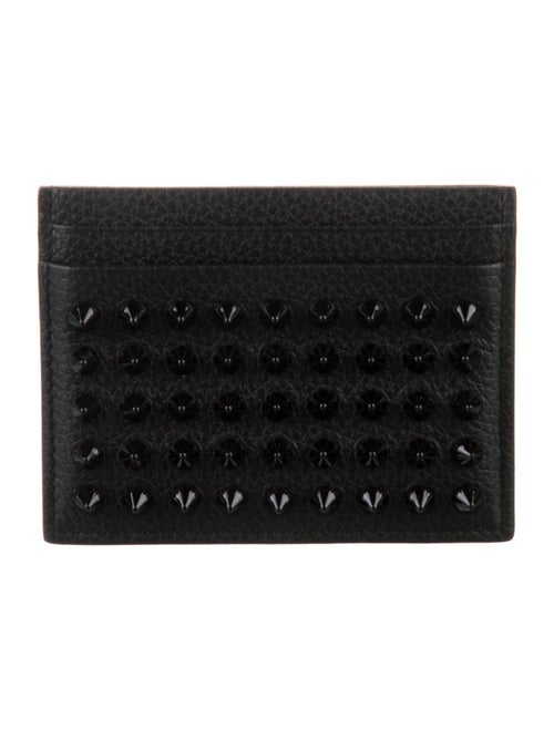 Christian Louboutin Spike Accents Leather Card Holder