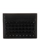 Christian Louboutin Spike Accents Leather Card Holder