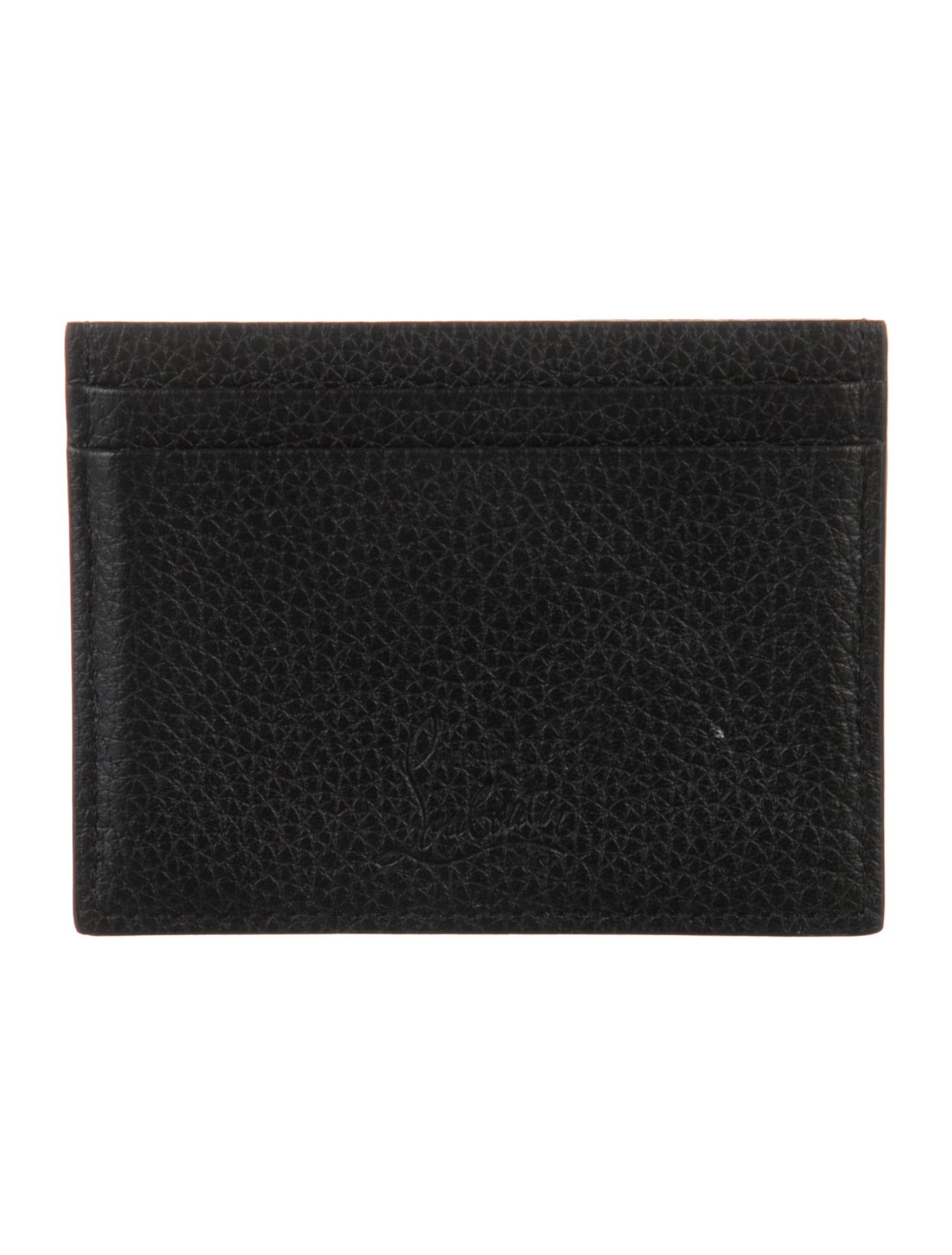 Christian Louboutin Spike Accents Leather Card Holder