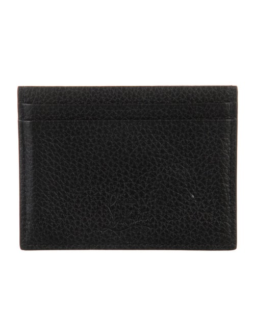 Christian Louboutin Spike Accents Leather Card Holder
