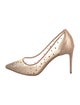 Christian Louboutin Mesh Crystal Embellishments Pumps