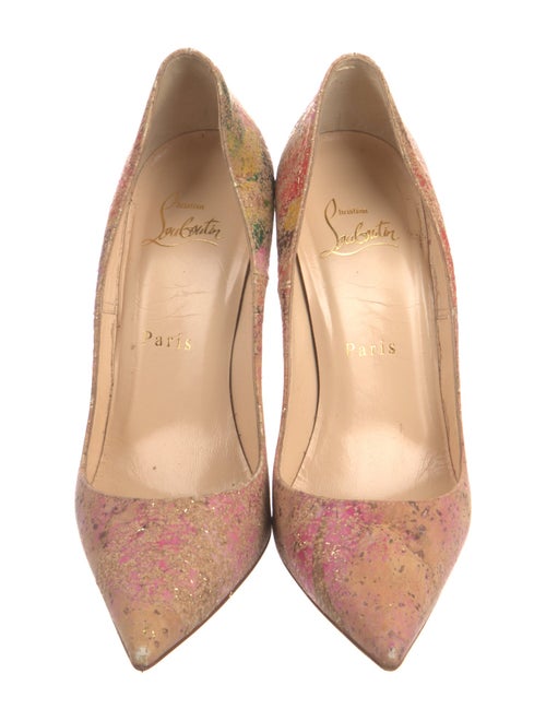 Christian Louboutin Leather Printed Pumps