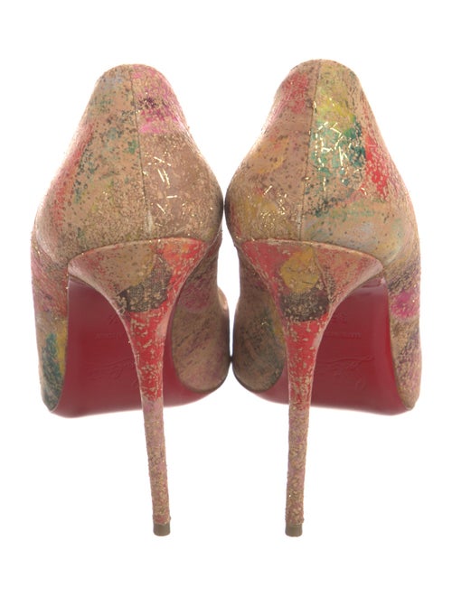 Christian Louboutin Leather Printed Pumps
