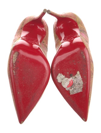 Christian Louboutin Leather Printed Pumps