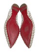Christian Louboutin Leather Mesh Accents Slingback Flats