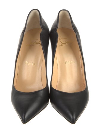 Christian Louboutin Leather Scalloped Accent Pumps