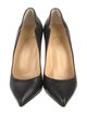 Christian Louboutin Leather Scalloped Accent Pumps
