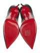 Christian Louboutin Leather Scalloped Accent Pumps