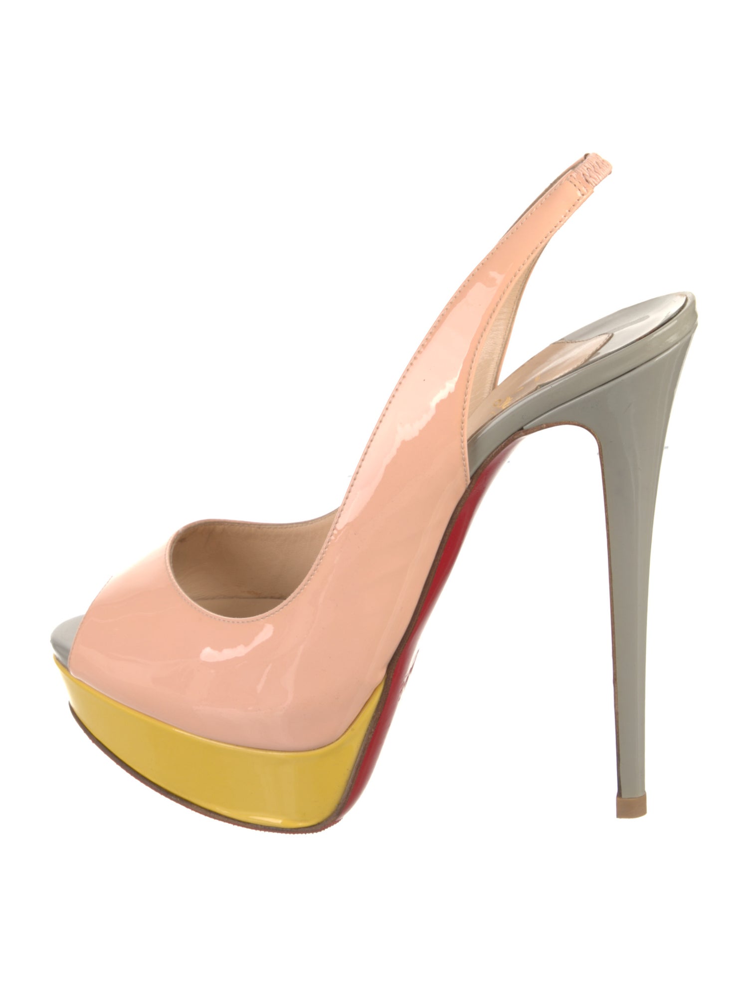 Christian Louboutin Patent Leather Slingback Pumps