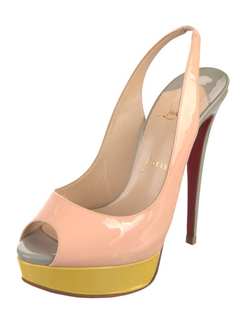 Christian Louboutin Patent Leather Slingback Pumps