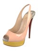 Christian Louboutin Patent Leather Slingback Pumps