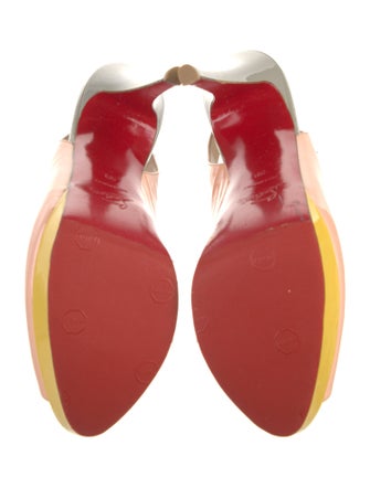 Christian Louboutin Patent Leather Slingback Pumps