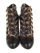 Christian Louboutin Leather Animal Print Boots