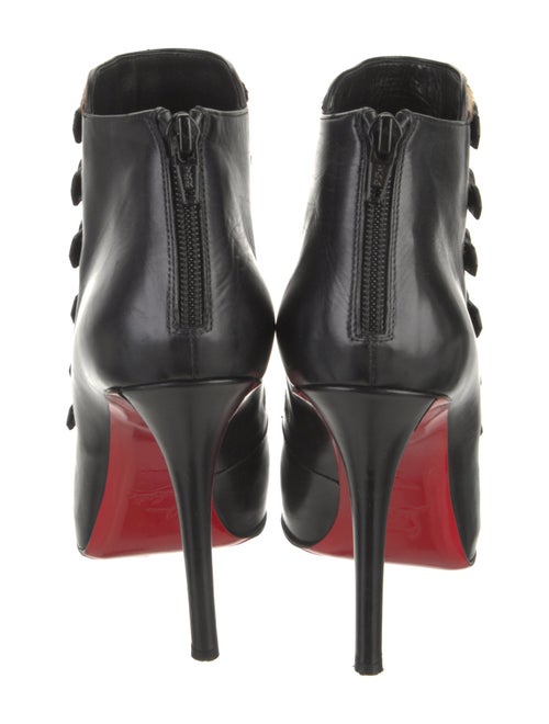 Christian Louboutin Leather Animal Print Boots