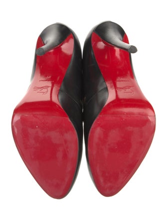 Christian Louboutin Leather Animal Print Boots