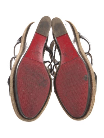 Christian Louboutin Patent Leather Espadrilles