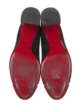 Christian Louboutin Suede Cutout Accent Pumps